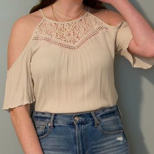 Flowy Cold Shoulder Top